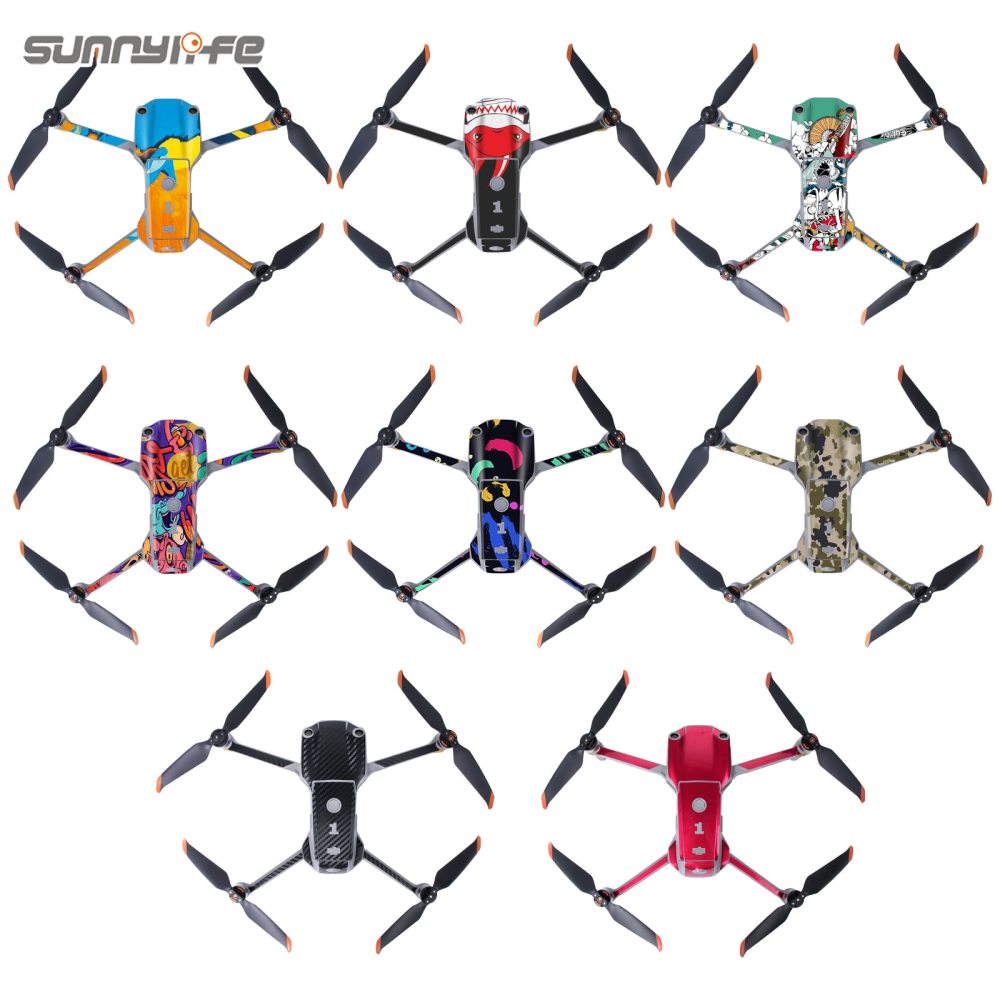 Sunnylife PVC Stickers Protective Film Scratch-proof Decals Skin for DJI Air 2S