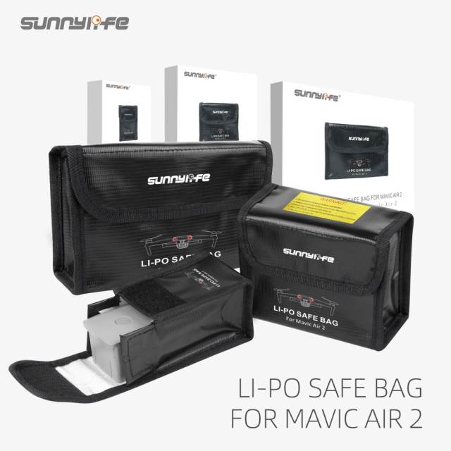 Sunnylife LiPo Safe Bag Explosion-proof Protective Battery Storage Bag for Mavic Air 2
