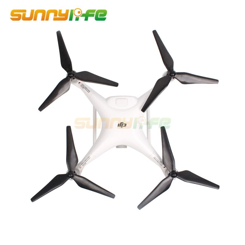 9450S Full Carbon Fiber Propellers Self-tightening Props with Propeller Mounts for DJI Phantom 4/ PRO/ ADVANCED