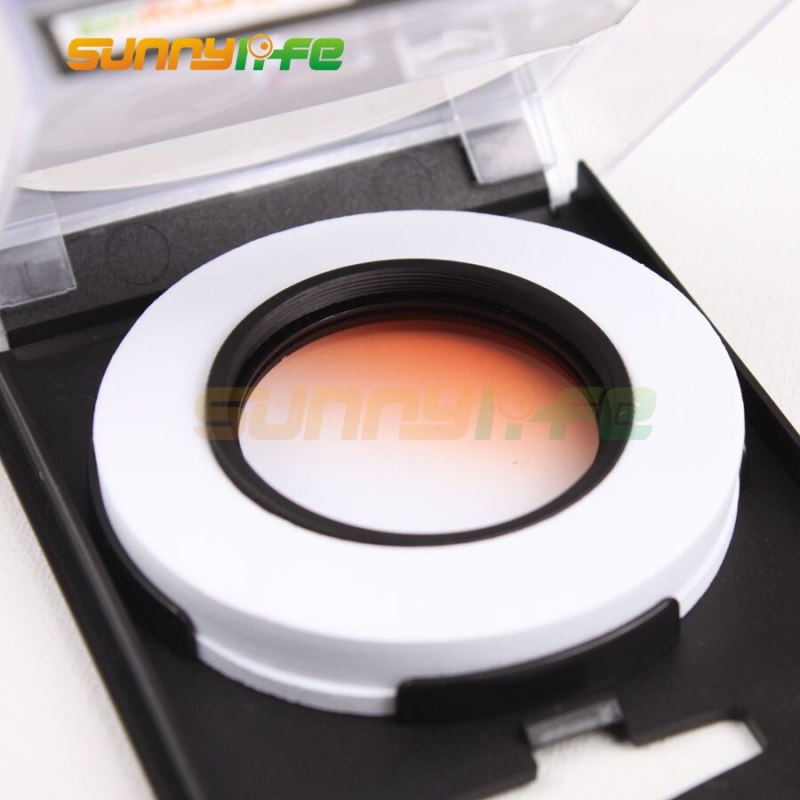 1pc Sunnylife Lens Filter Graduated Filter Graduated Orange/ Red/ Blue/ Grey X3 Filter for DJI OSMO/ OSMO+/ Inspire 1