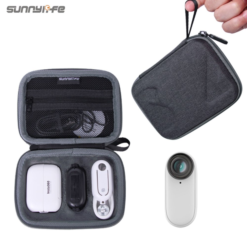 Sunnylife Mini Carrying Case Handbag Travel Case Protective Bags Accessories for Insta360 GO 2