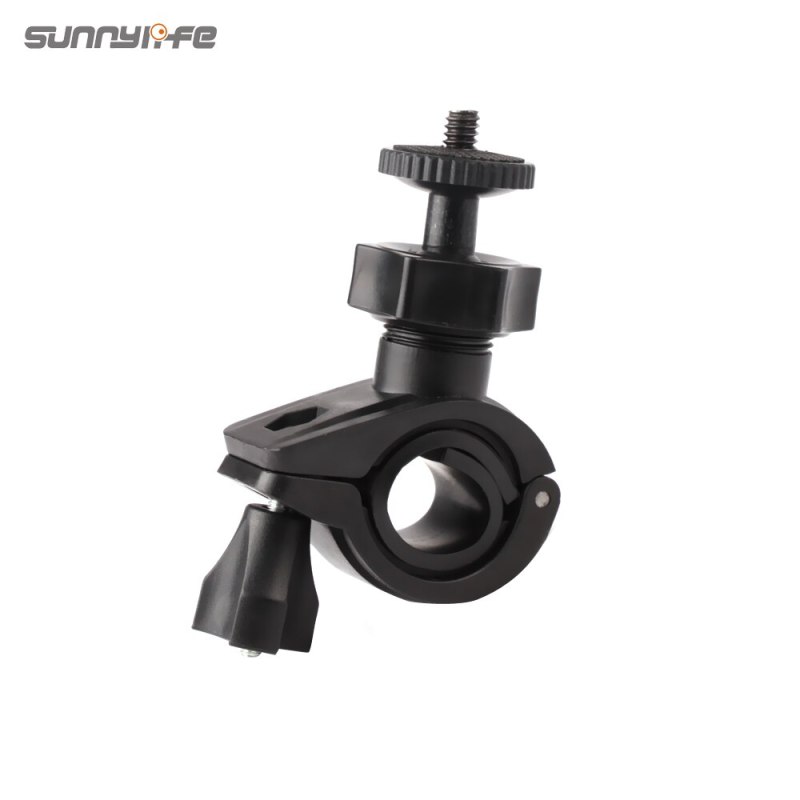 Bicycle Clamp Mount Holder Clip for OM5/POCKET 2/FIMI PALM 2/OM4 SE/Insta360 One X2/X/OSMO Mobile 2/3 Sports Camera Safety Lock