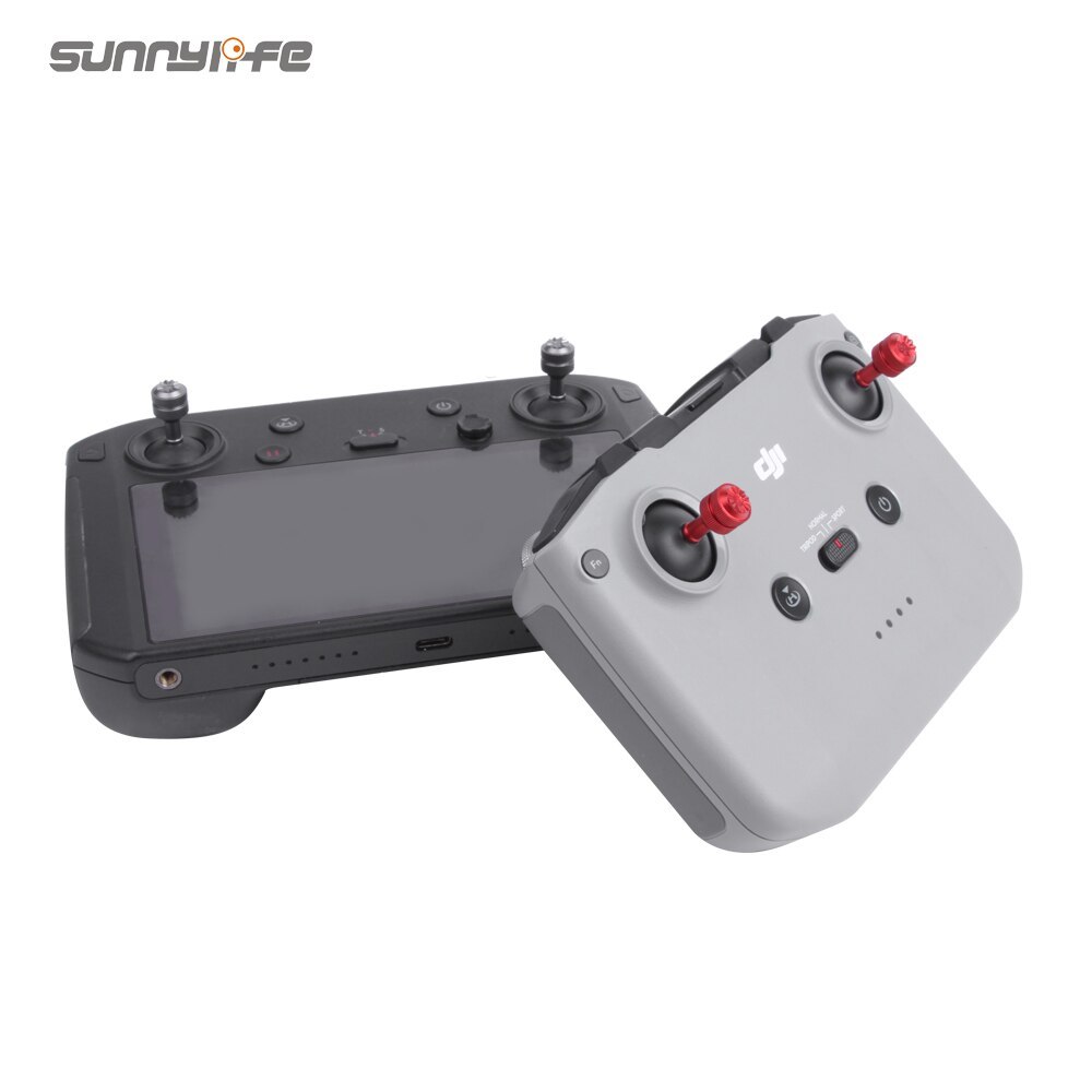 Sunnylife Aluminum Alloy Control Sticks Thumb Rocker Storable Joysticks for DJI Smart Controller/Mavic Air 2 Remote Controller