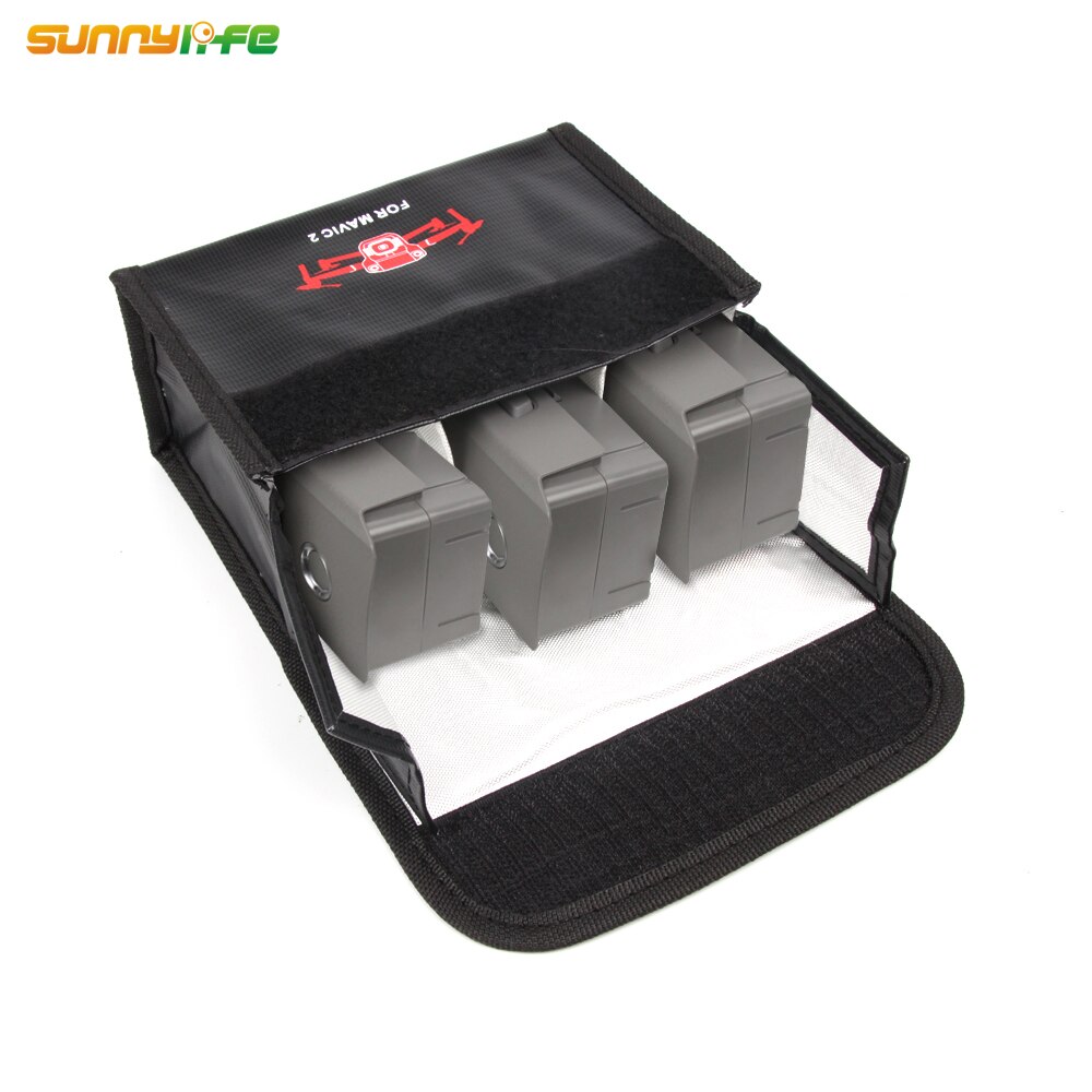Batterij Explosieveilige Veiligheidstas Compatibel met DJI Mini 3 Pro Drone Batterij Veiligheid Opladen Opbergtas Vervanging 91x73x39mm S Maat