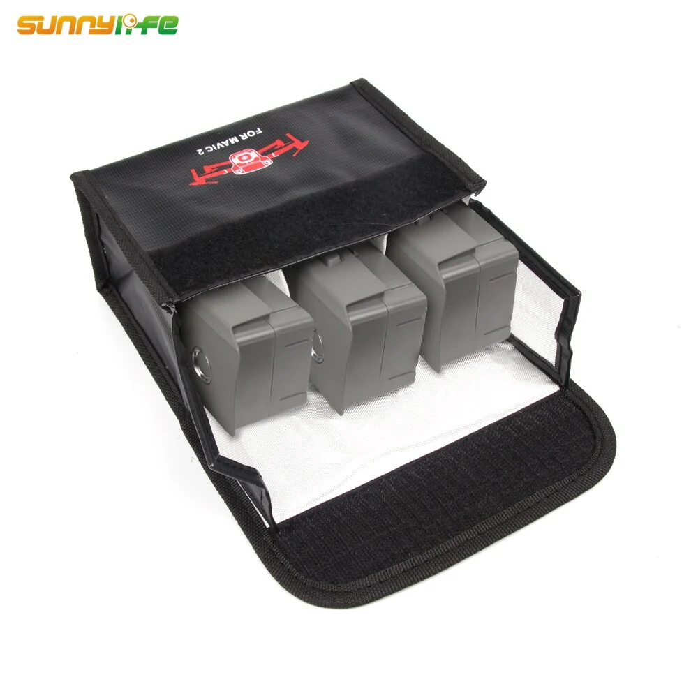 Bolsa De Almacenamiento Para Baterías LiPo Mavic Air 2/Air 2S | A Prueba De Explosiones, Fuego Y Radiación | 3 Tamaños Disponibles