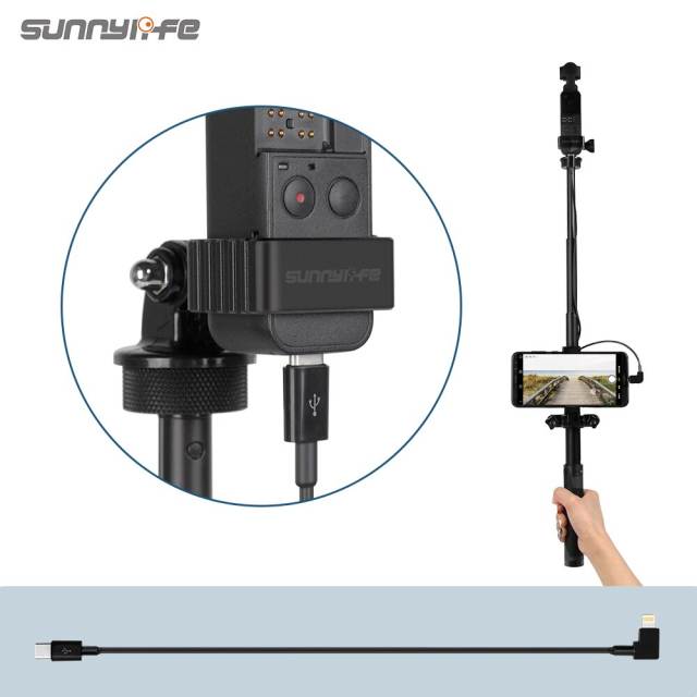 Gimbal Camera TYPE-C to Android IOS Cable Data Conversion Line for POCKET 2 / MAVIC AIR 2 / OSMO POCKET