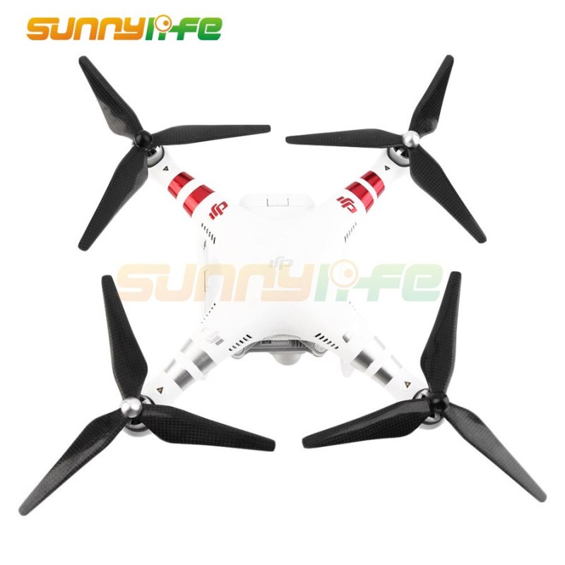 1 Pair Phantom 3 Carbon Fiber Propellers Self-tighten 3-blade Props for DJI Phantom 2 and Phantom 3 9450 Blades