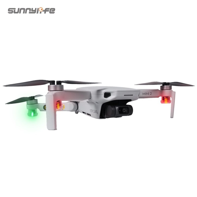 Sunnylife 4pcs Night Flight Light Strobe Flash Mini Lamps Navigation for DJI FPV/Mavic Mini 2/Mavic Air 2/FIMI X8SE/EVO II