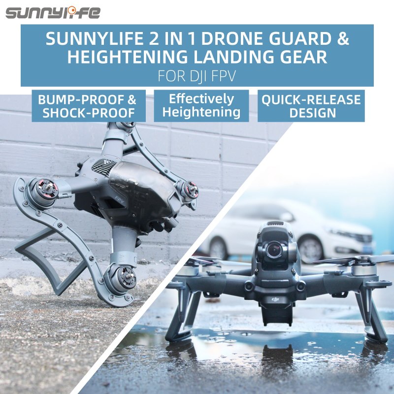 Sunnylife Drone Guard Heightening Landing Gear 2 in 1 Multifunctional Stand Accessories for DJI FPV