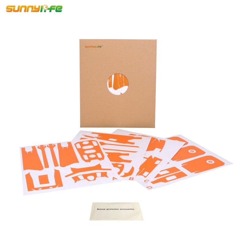 Sunnylife PVC Carbon Grain Stickers Skin for DJI MAVIC 2 PRO & ZOOM Drone Decal Battery Remote Arm Wrap