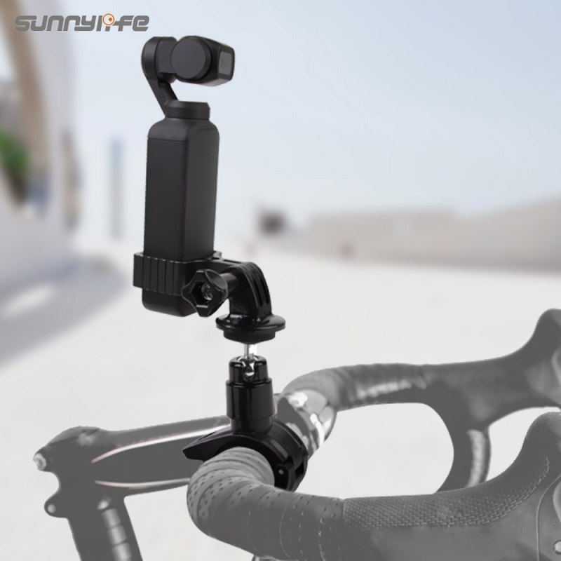 Sunnylife Aluminum Alloy Adapter Bicycle Clamp Clip Bike Mount for POCKET 2/OSMO POCKET/GOPRO