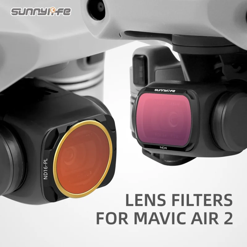 Sunnylife Lens Filter MCUV Adjustable CPL ND/PL Filters ND16 ND32 ND4-PL  ND8-PL for Mavic Air 2