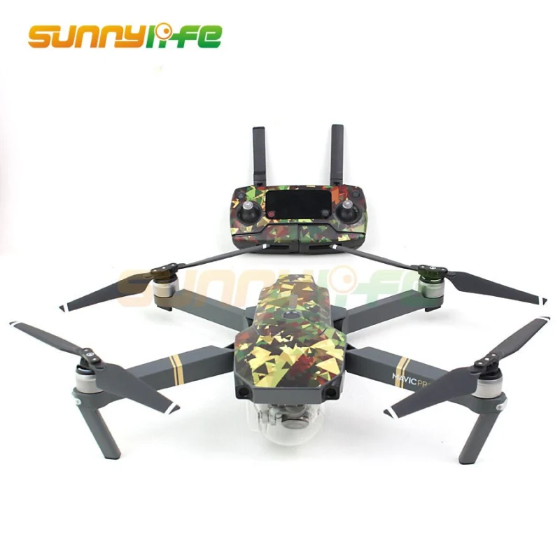 Sunnylife 3M Stickers Waterproof Skin Decals for DJI Mavic Pro Drone body+ Remote Controller+ Extra Batteries