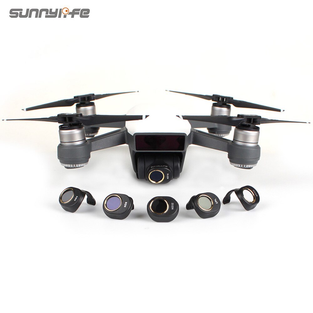 Sunnylife Camera Lens Filter CPL MCUV ND4 ND8 ND16 ND32 Filter Set for DJI SPARK Not Affect Gimbal Self-inspection