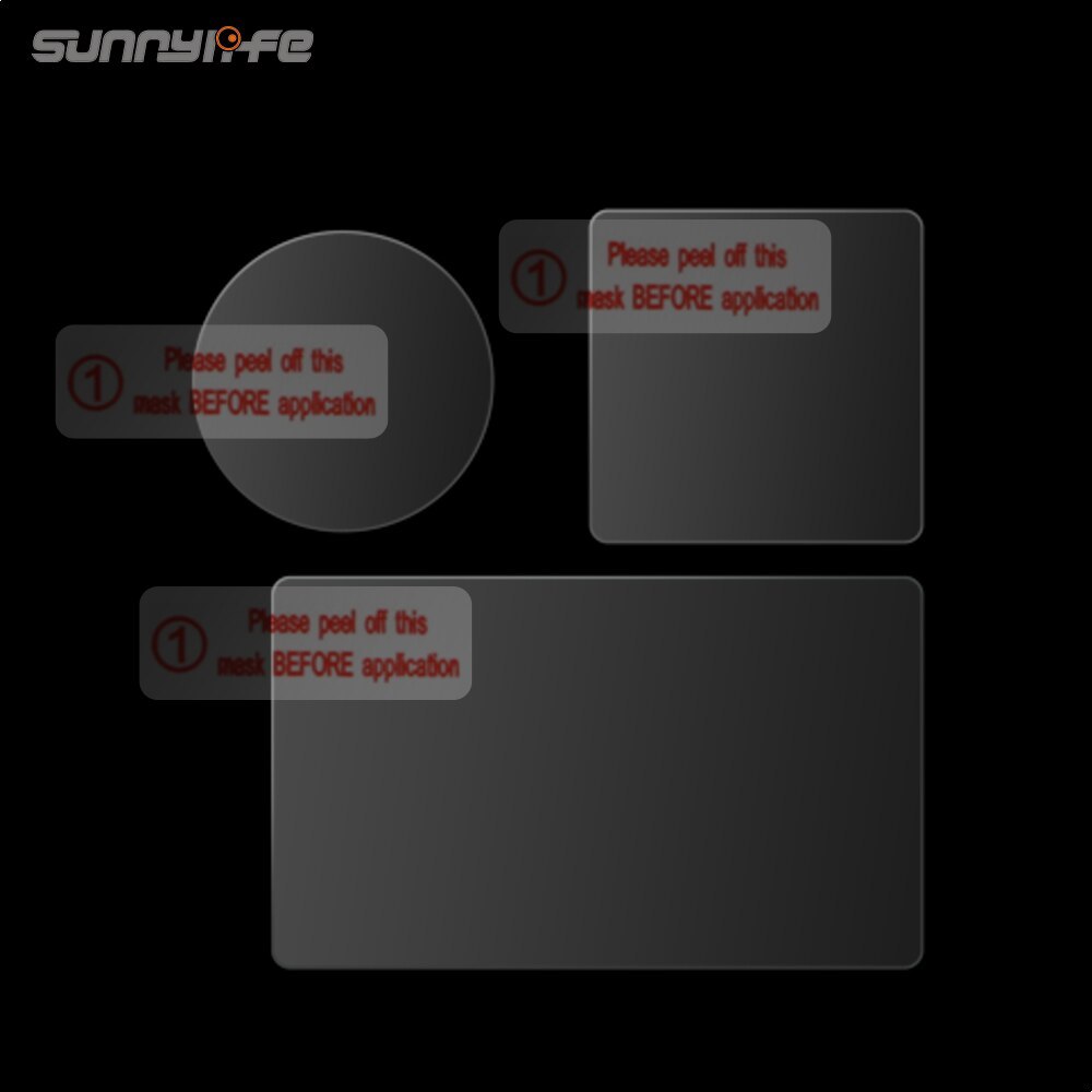 Sunnylife Protective Film Tempered Glass Film for DJI OSMO Action Lens and Screen