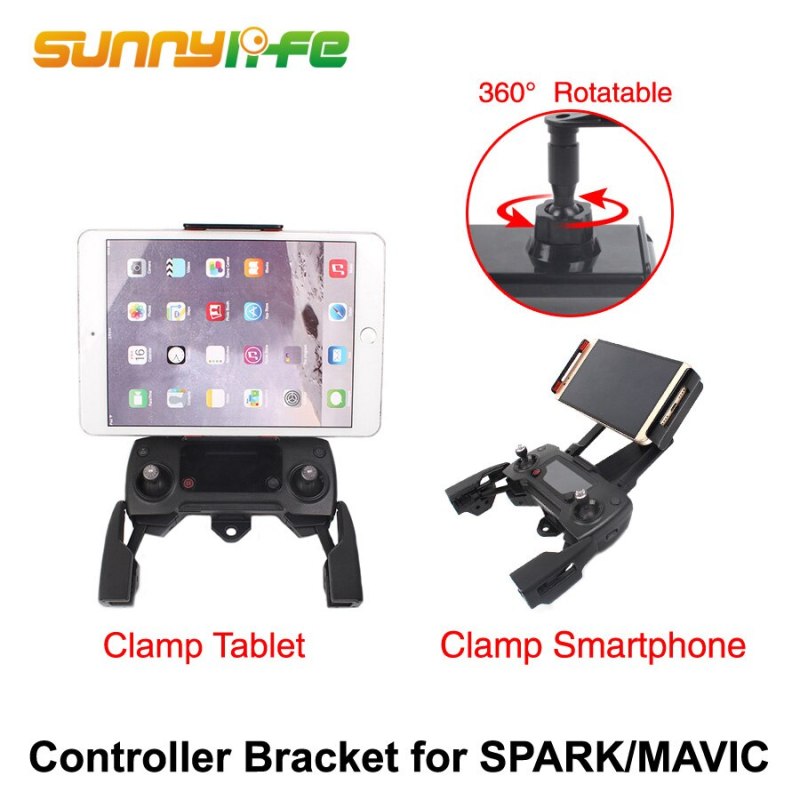 Sunnylife Foldable Phone Tablet Bracket Mount Clip For Mavic Mini Spark Remote Control Mavic Air Monitor Holder Accessories
