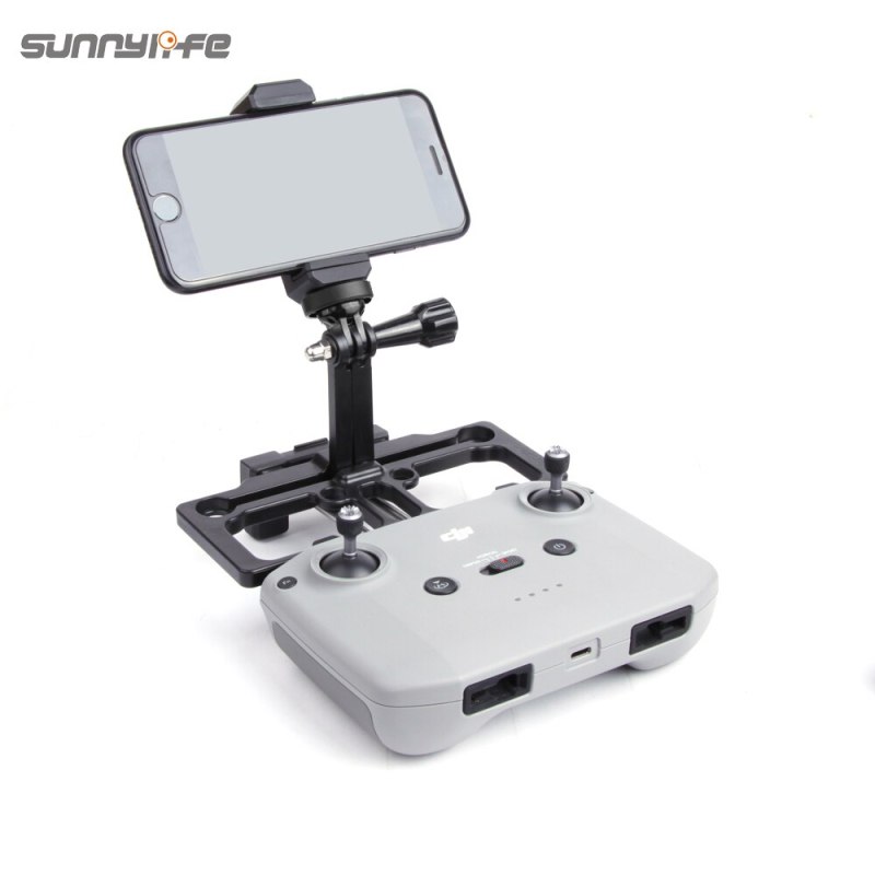 Sunnylife Remote Controller Mobile Phone Holder with Sun Hood Full Screen Smartphone Holder for Mavic Air 2/ Mini/ Pro/ 2/ Air/