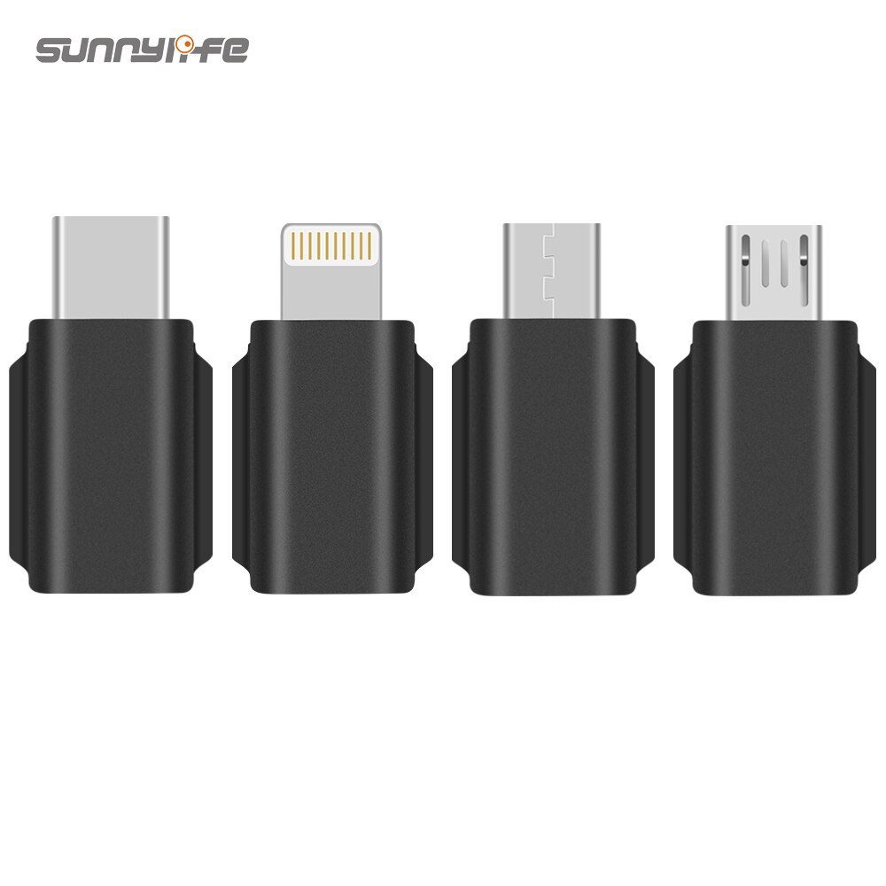 Smartphone Adapter for Pocket 2/Osmo Pocket IOS Lightning Micro USB-C Android Positive Standard Reverse Data Interface