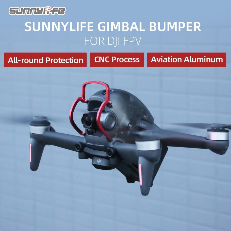 Sunnylife Gimbal Bumper Protection Bar Camera Guard Protector Anti-collision Aluminum Alloy for DJI FPV Combo Drone