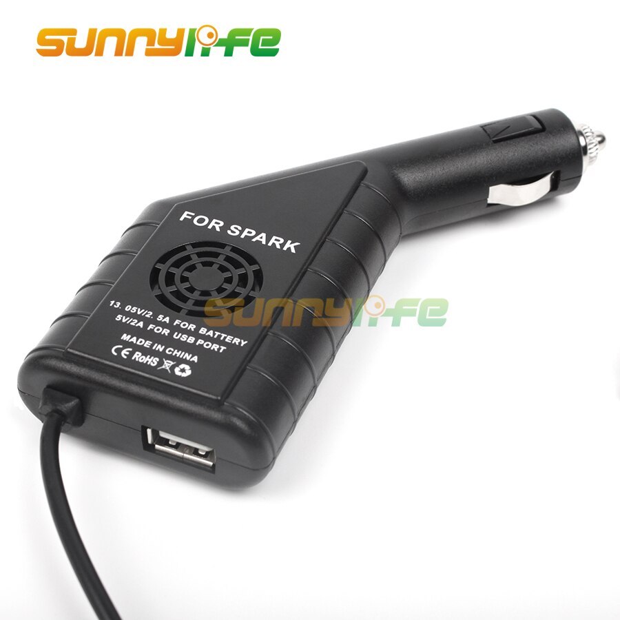 2in1 Car Charger Intelligent Battery Charging for DJI SPARK