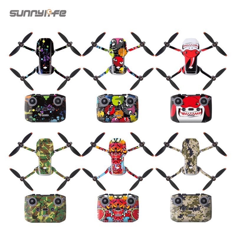Sunnylife PVC Stickers Protective Film Scratch-proof Decals Skin Accessories for Mini 2