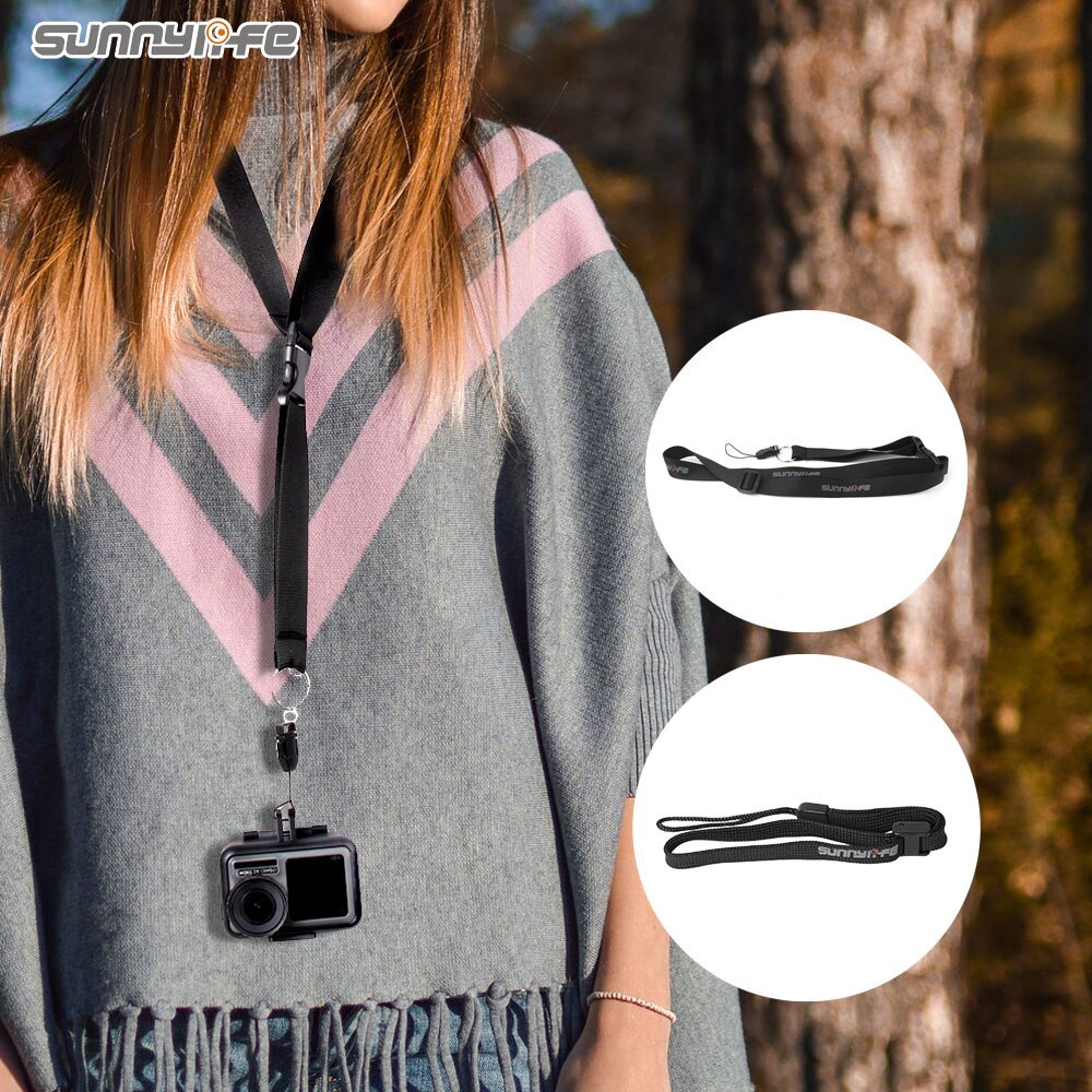 Sunnylife Hand Strap Neck Lanyard Accessory for DJI FPV Controller/POCKET 2/FIMI PALM 2/OSMO ACTION/GoPro 8 MAX Series