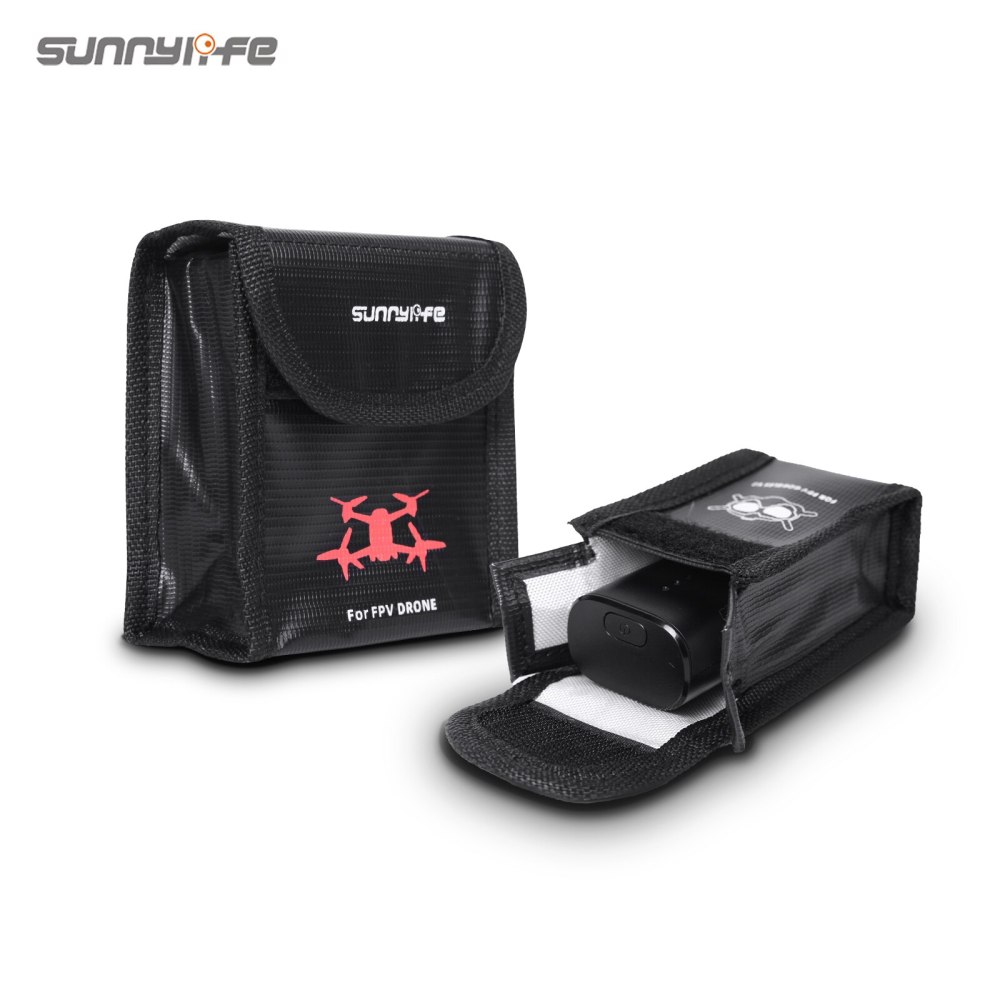 Sunnylife Li-Po Safe Bag Heat-resistant Battery Safe Storage Bag for DJI FPV Drone/FPV Goggles V2