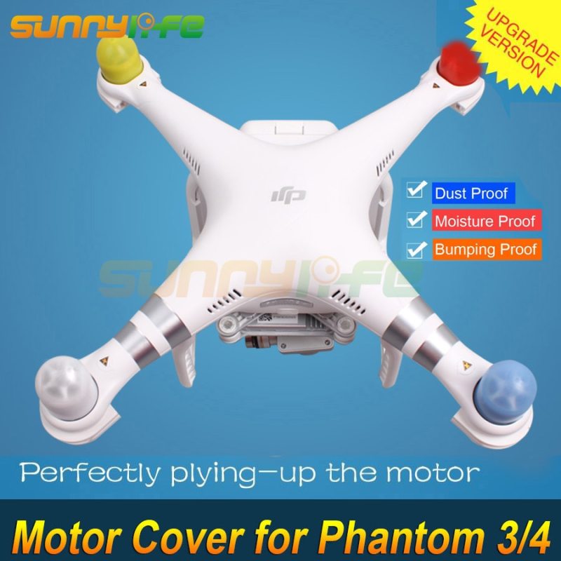 4pcs Dust-proof Motor Protector Cap Guard Shell Motor Cover for DJI Phantom 3 Phantom 4/ PRO (+) V2.0 22/23 Series Motor