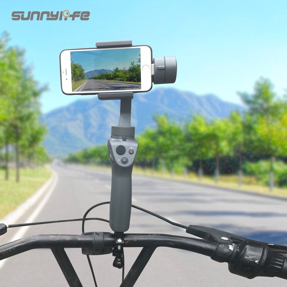 Handheld Gimbal Stabilizer Bike Bracket Bicycle Mount Holder for OM 5/POCKET 2/FIMI PALM 2/OM4 SE/360 ONE X2/Mobile 2/3/Smooth 4