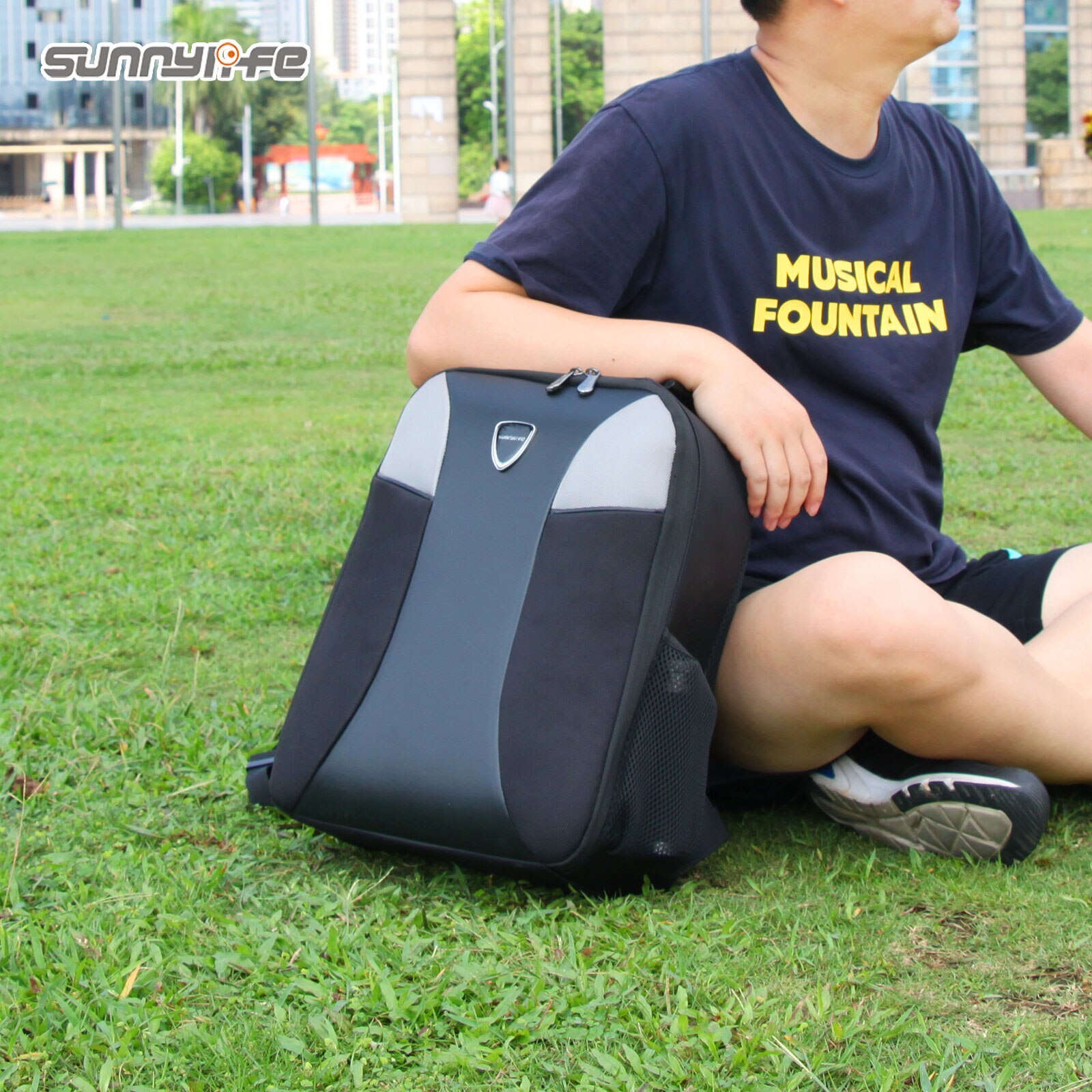 Sunnylife Drone Backpack DIY Large Capacity Travel Bag for DJI FPV Combo Goggles V2 Remote Controller 2 Motion Controller