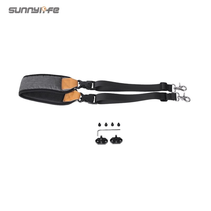 Sunnylife Dual Hook Strap Stress Reliever Shoulder Belt Lanyard for RS 3/RS 3 Pro/RS 2/RSC 2/Ronin-S/Ronin-SC