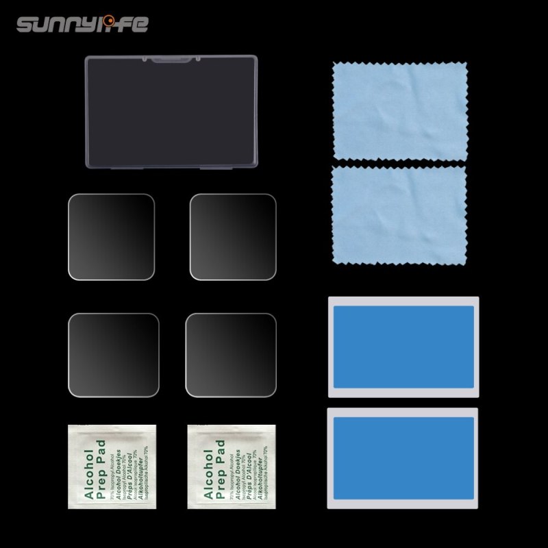 Sunnylife Screen Film 4K Lens Film Tempered Glass Film Set for Insta360 ONE R