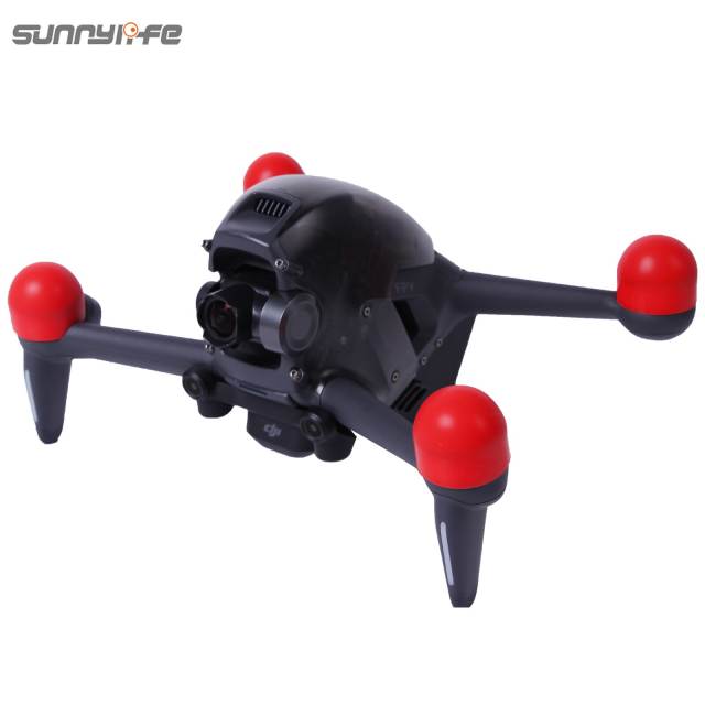 Sunnylife 4Pcs/Set Motor Protectors Silicone Motor Protective Cover Guard Caps for DJI FPV Drone