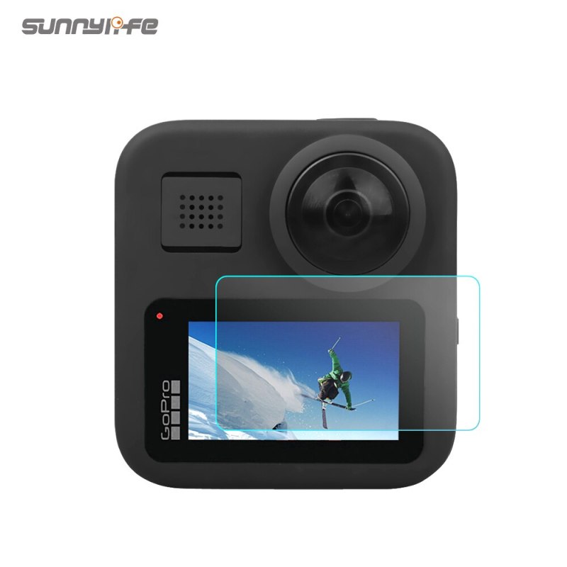 Sunnylife Protective Film HD Tempered Glass Screen Protector Sports Camera Accessories for GoPro Max