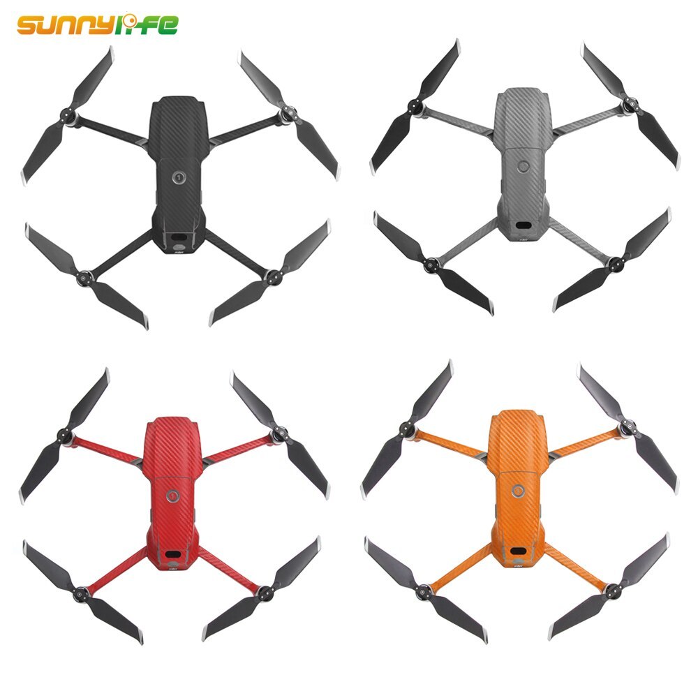Sunnylife PVC Carbon Grain Stickers Skin for DJI MAVIC 2 PRO & ZOOM Drone Decal Battery Remote Arm Wrap