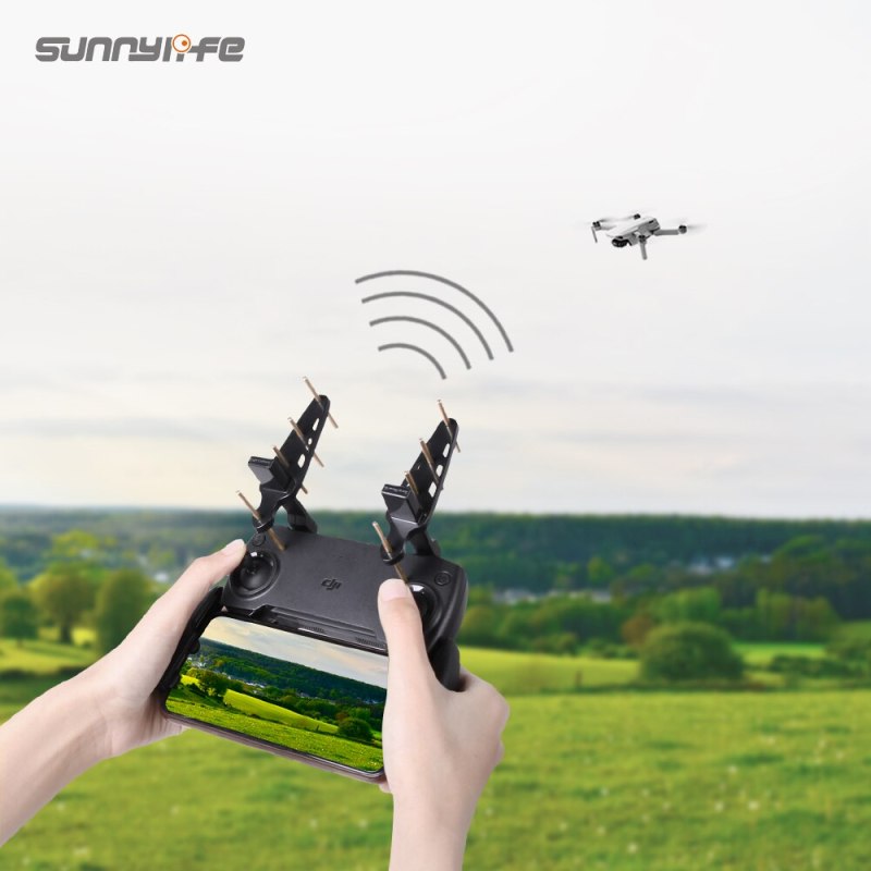 Sunnylife 2Pcs Yagi Antenna 2.4Ghz Drone Remote Controller Antenna Signal Booster for Mavic Mini/Mavic 2/Phantom 4 Pro/EVO II