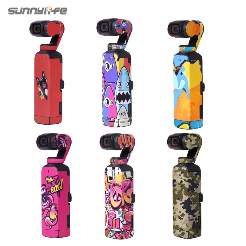 Sunnylife PVC Stickers Protective Skin Film Scratch-proof Decals Accessories for Pocket 2 Handheld Gimbal Camera
