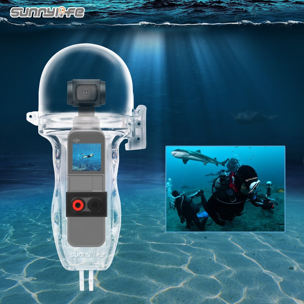 Sunnylife Sport Camera 60 Meters Waterproof Case Diving Shell Housing for OSMO POCKET