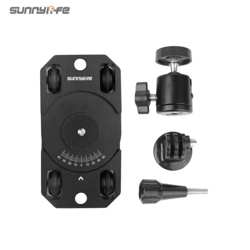 Sunnylife Stabilizer Trackless Camera Dolly Metal Bracket for ACTION 2/POCKET 2/Gopro 9/FIMI PALM 2/Insta360 ONE X2/OSMO Action