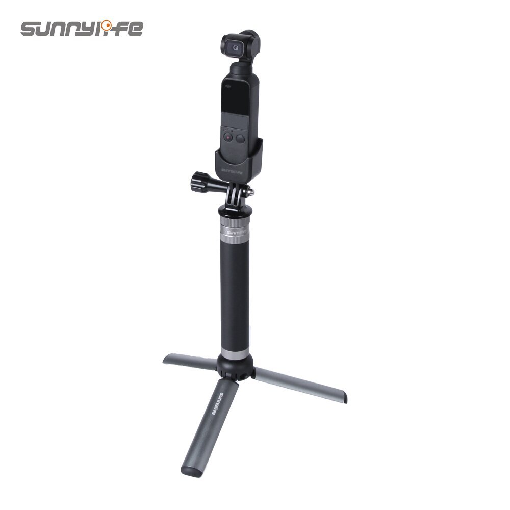 Sunnylife Aluminum Alloy Extension Rod Handheld Retractable Selfie Stick for ACTION 2/OM 5/POCKET 2/GoPro 10/Insta360 One X2