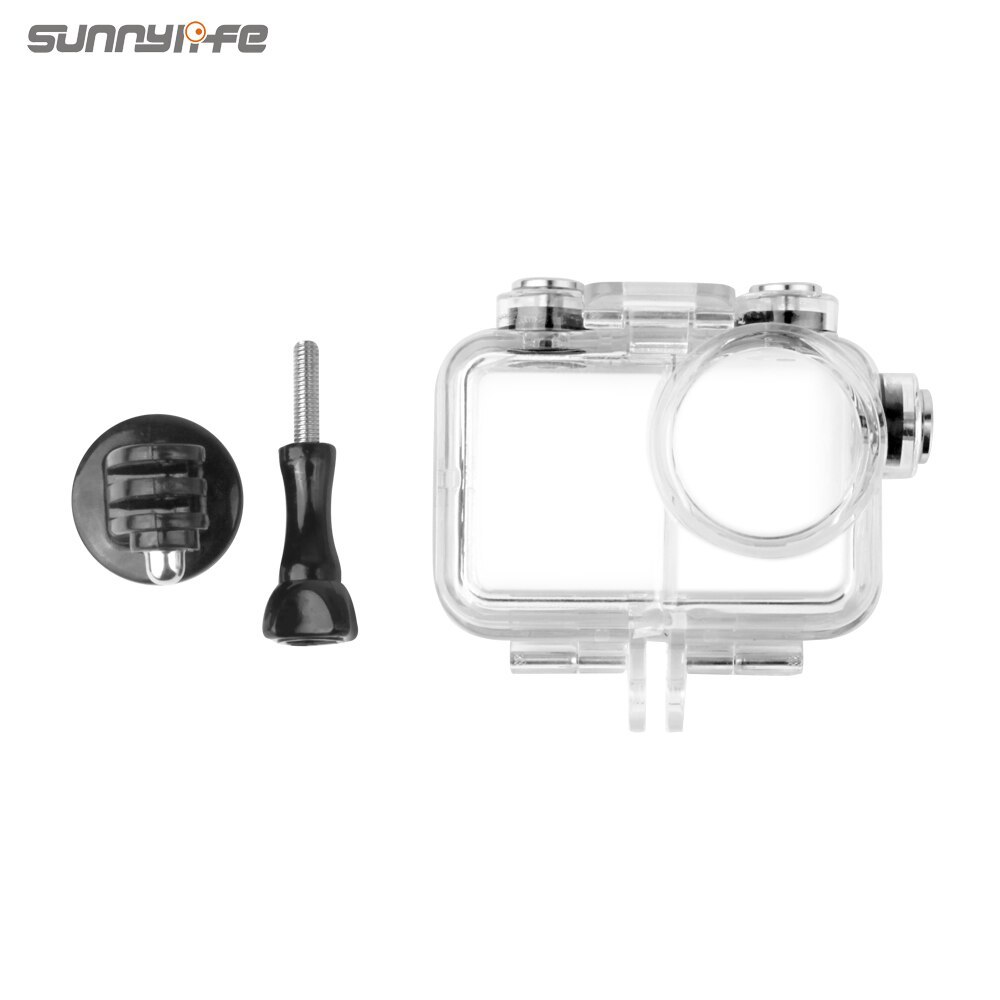 Sunnylife Sport Camera 60 Meters Waterproof Case Diving Shell Housing for OSMO ACTION Underwater Case  Protection Shell