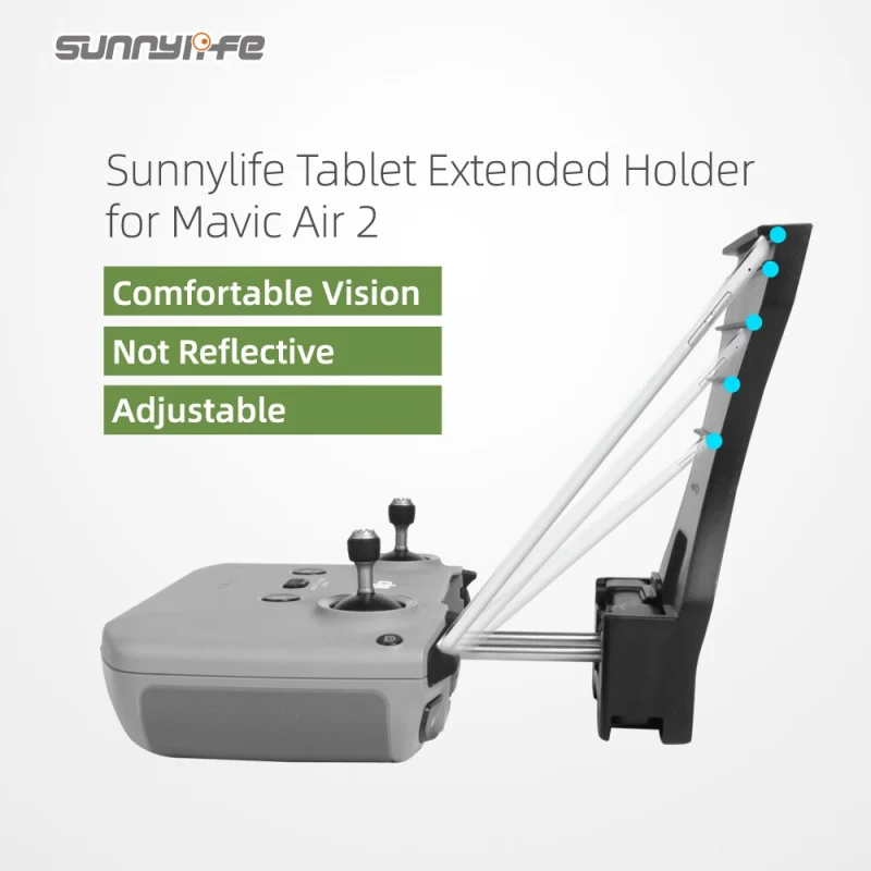 Sunnylife Remote Controller Tablet Holder Tablet Extended Bracket Clip for Mavic Air 2