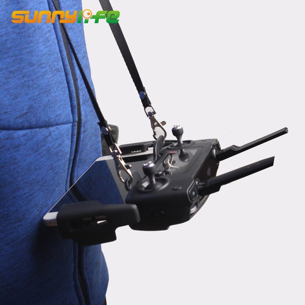 Dual-hook Bracket Including Strap for DJI MAVIC MINI AIR/ MAVIC 2 PRO/ SPARK Remote Controller