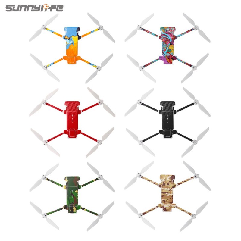 Sunnylife PVC Stickers Protective Skin For Xiaomi FIMI X8 SE 2020 Drone Decals Fimi X8 Wrap Waterproof Scratch Resistant