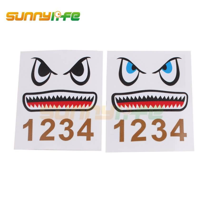 3M Stickers Shark Face Decals Skin Smarthpone Stickers for MAVIC AIR 2 MAVIC Mini Air PRO Spark