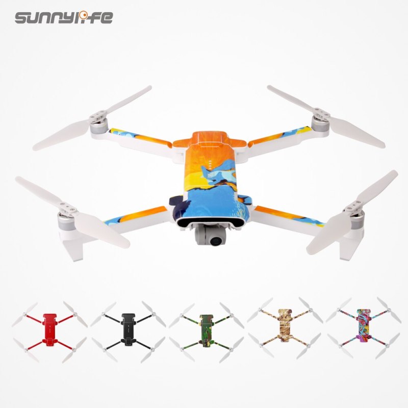 Sunnylife PVC Stickers Protective Skin For Xiaomi FIMI X8 SE 2020 Drone Decals Fimi X8 Wrap Waterproof Scratch Resistant