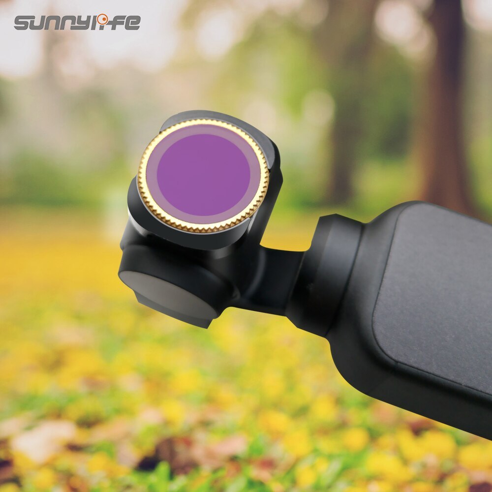 Sunnylife Adjustable MCUV CPL NDPL ND64-PL ND32-PL ND4 ND8 Lens Filter for  POCKET 2 / OSMO POCKET Gimbal Camera