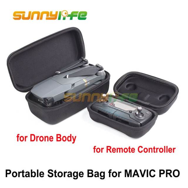 Portable Drone Body Bag Protective Case Hardshell Remote Controller Transmitter Storage Box for DJI SPARK & MAVIC PRO