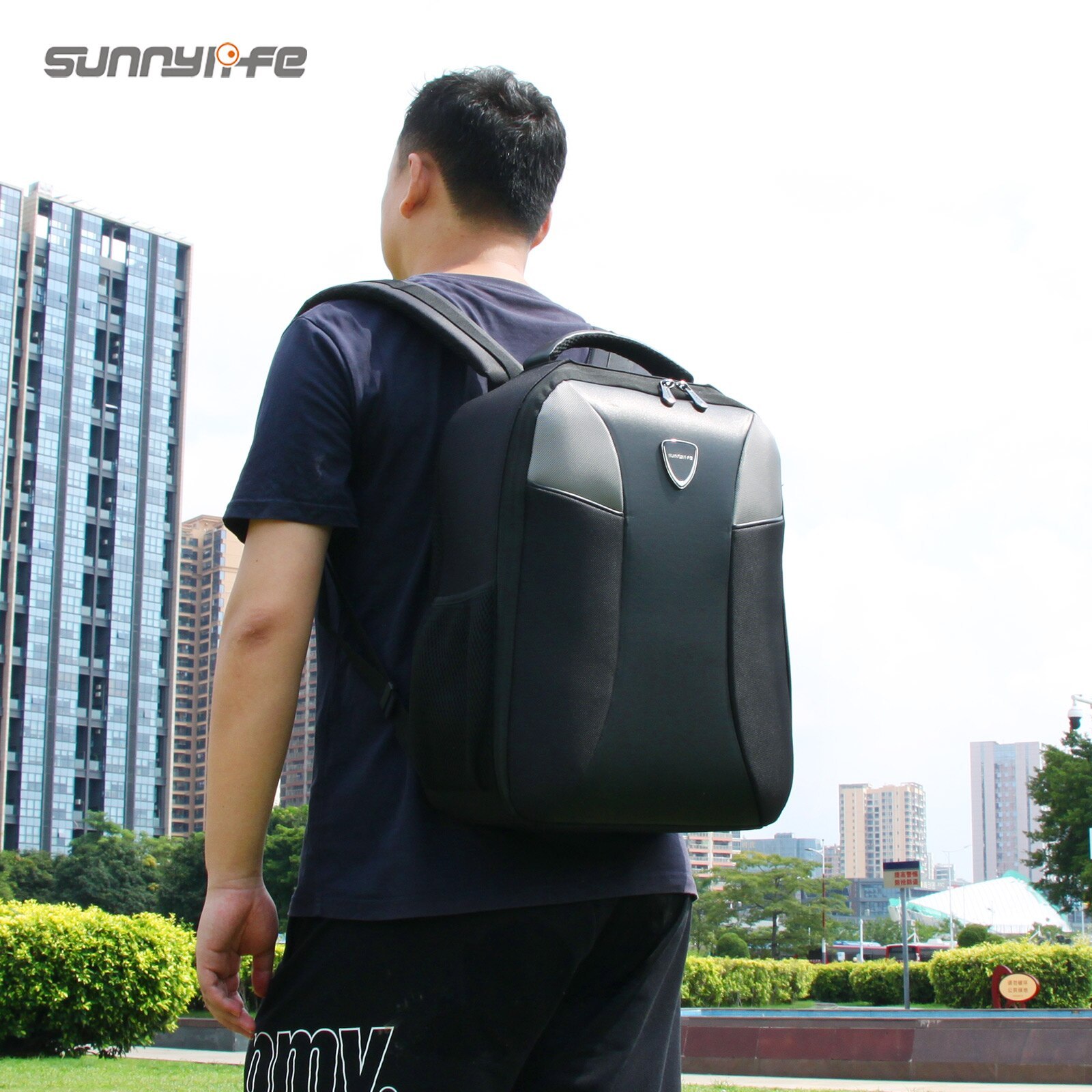 Sunnylife Drone Backpack DIY Large Capacity Travel Bag for DJI FPV Combo Goggles V2 Remote Controller 2 Motion Controller