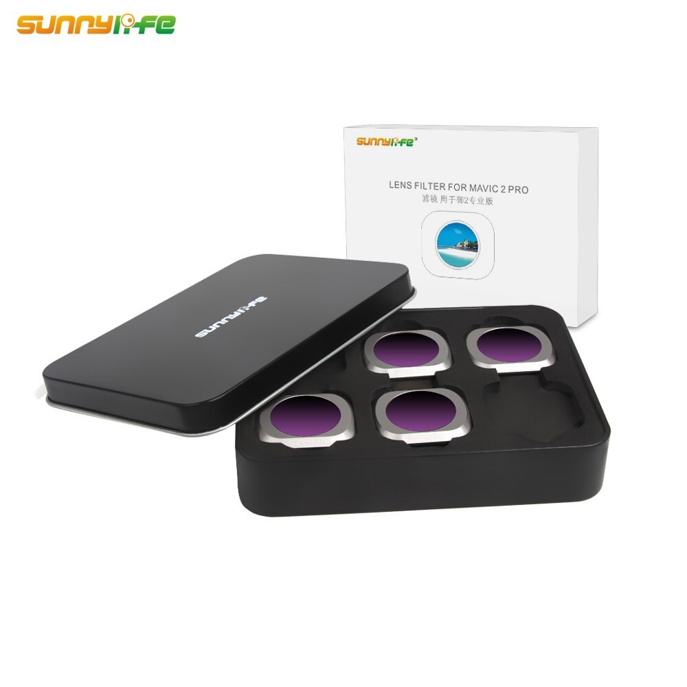 Sunnylife 4pcs/set ND8-PL ND16-PL ND32-PL ND64-PL Lens Filter for DJI MAVIC 2 PRO Drone